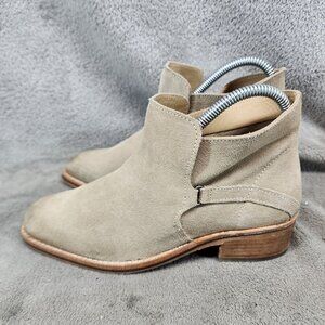 Diba True Shoes Womens Size 6 Tan Leather Ankle Booties